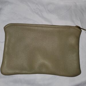 Custom made leather pouch or cosmetic bag